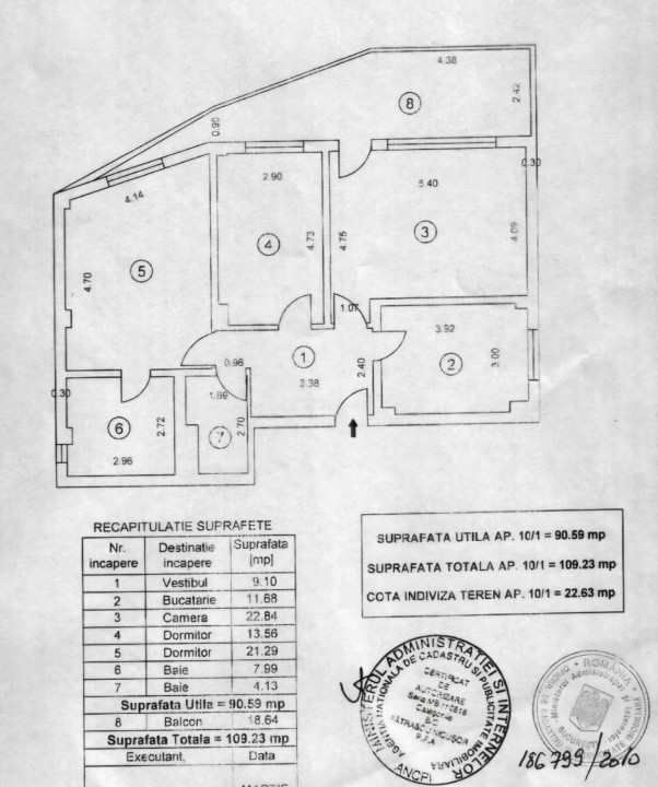 Apartament 3 camere Parcul Kiseleff