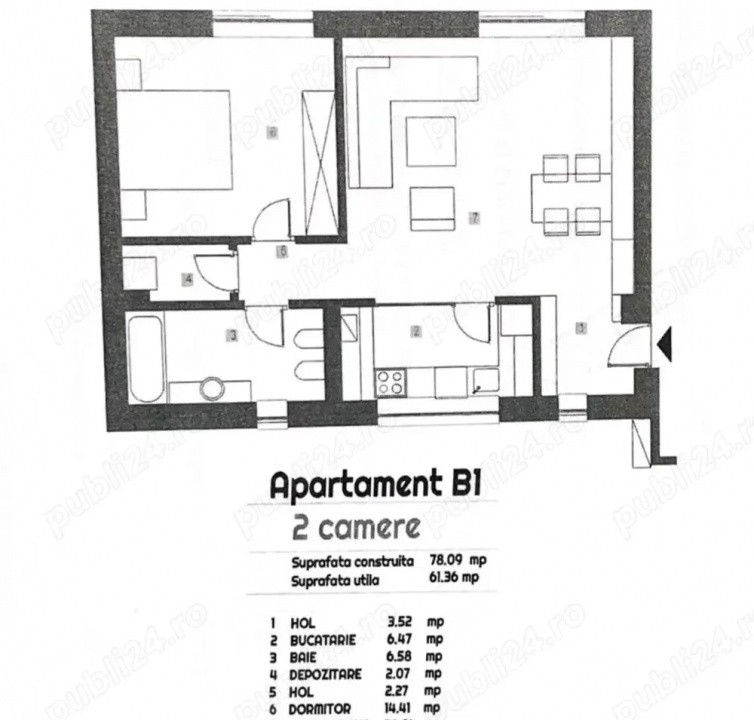 Apartament 2 camere Premium - Sisești 303